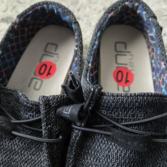 Hey dude Wendy, Black Slip On Shoes Womens Size 10 NWOT - Picture 5 of 9